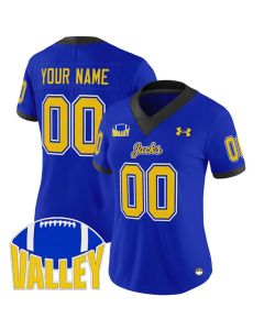 Women's South Dakota State Jackrabbits Blue 2025 Vapor Limited Custom Jersey (Blue)