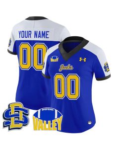 Women's South Dakota State Jackrabbits Blue Alternate 2025 Vapor Limited Custom Jersey