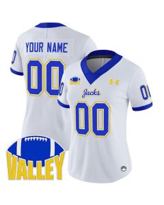 Women's South Dakota State Jackrabbits White 2025 Vapor Limited Custom Jersey (White)