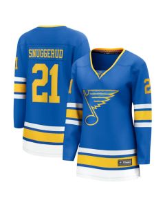 Women's St. Louis Blues #21 Jimmy Snuggerud Blue Home Jersey