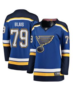 Women's St. Louis Blues #79 Sammy Blais Blue Home Jersey