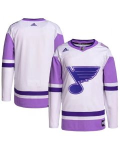 Women's St. Louis Blues Blank White/Purple Stitched Jersey