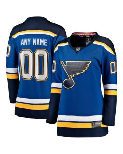 Women's St. Louis Blues Blue Home Custom Jersey