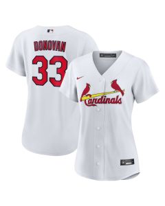 Women's St. Louis Cardinals #33 Brendan Donovan White Home Replica Jersey
