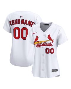Women's St. Louis Cardinals Nike White Home Limited Custom Jersey