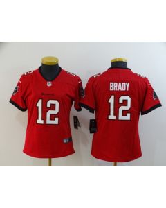 Women's Tampa Bay Buccaneers #12 Tom Brady Red Vapor Untouchable Limited Stitched NFL Jersey(Run Small)