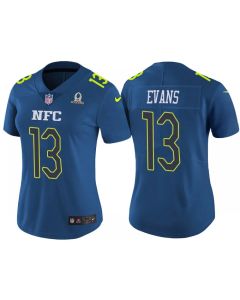 Women's Tampa Bay Buccaneers #13 Mike Evans Blue Pro Bowl Stitched NFL Jersey(Run Small)