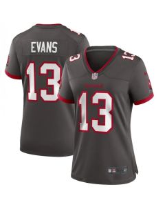 Women's Tampa Bay Buccaneers #13 Mike Evans Grey Limited Stitched Jersey(Run Small)