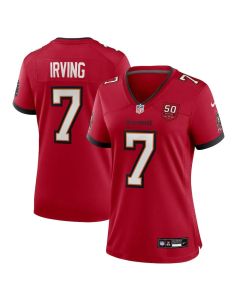 Women's Tampa Bay Buccaneers #7 Bucky Irving Red 50th Anniversary Game Jersey (Red)