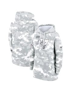 Women's Tampa Bay Buccaneers Arctic Camo 2024 Salute To Service Club Fleece Pullover Hoodie (Camo)