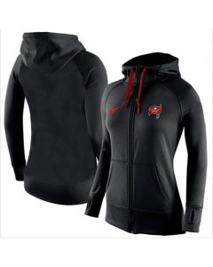 Women's Tampa Bay Buccaneers Full-Zip Performance Hoodie Black