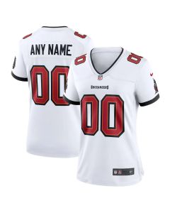 Women's Tampa Bay Buccaneers White Game Custom Jersey (White)