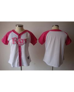Women's Tampa Bay Rays Blank White Splash Fashion Stitched MLB Jersey