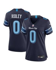 Women's Tennessee Titans #0 Calvin Ridley Navy 2026 Rivalries Collection Game Jersey (Navy)