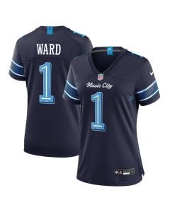 Women's Tennessee Titans #1 Cameron Ward Navy 2026 Rivalries Collection Game Jersey (Navy)