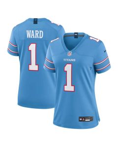Women's Tennessee Titans #1 Cameron Ward Nike Light Blue Game Jersey (Blue)