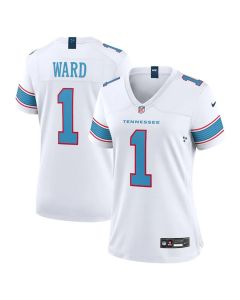 Women's Tennessee Titans #1 Cameron Ward Nike White Game Jersey (White)