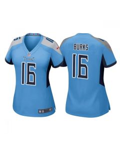 Women's Tennessee Titans #16 Treylon Burks Blue Vapor Untouchable Limited Stitched Football Jersey(Run Small)