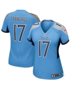 Women's Tennessee Titans #17 Ryan Tannehill Blue Vapor Untouchable Limited Stitched Football Jersey(Run Small)
