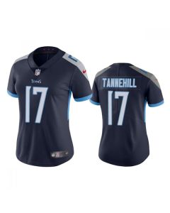 Women's Tennessee Titans #17 Ryan Tannehill Navy Vapor Untouchable Limited Stitched Football Jersey(Run Small)