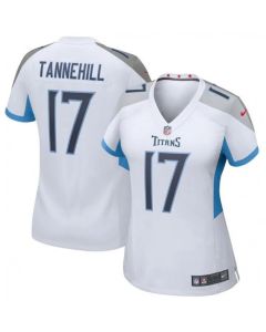 Women's Tennessee Titans #17 Ryan Tannehill White Vapor Untouchable Limited Stitched Football Jersey(Run Small)