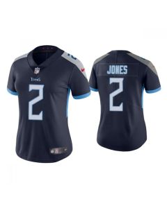 Women's Tennessee Titans #2 Julio Jones Navy Vapor Untouchable Limited Stitched Football Jersey(Run Small)