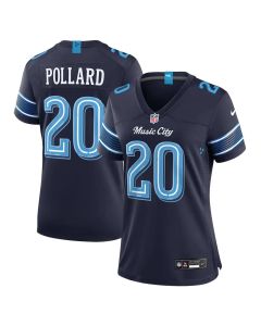 Women's Tennessee Titans #20 Tony Pollard Navy 2026 Rivalries Collection Game Jersey