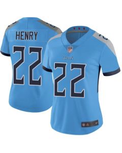 Women's Tennessee Titans #22 Derrick Henry Blue Vapor Untouchable Limited Stitched NFL Jersey(Run Small)