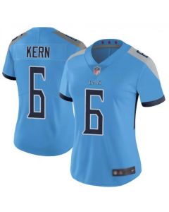 Women's Tennessee Titans #6 Brett Kern Light BLue Vapor Untouchable Limited Stitched NFL Jersey(Run Small)