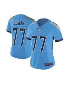 Women's Tennessee Titans #77 Taylor Lewan Light Blue Vapor Untouchable Limited Stitched Football Jersey(Run Small)