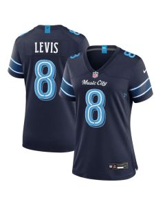 Women's Tennessee Titans #8 Will Levis Navy 2026 Rivalries Collection Game Jersey (Navy)