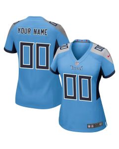 Women's Tennessee Titans Blue Alternate Game Custom Jersey