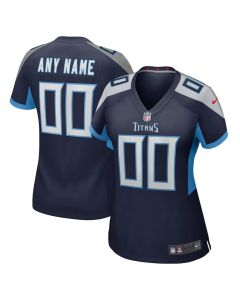 Women's Tennessee Titans Nike Navy Game Custom Jersey (Navy)