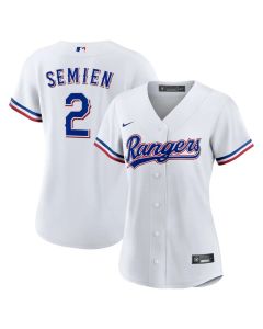 Women's Texas Rangers #2 Marcus Semien White Home Replica Player Jersey (White)