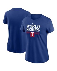 Women's Texas Rangers 2023 Royal World Series Collection Dugout T-Shirt(Run Small)