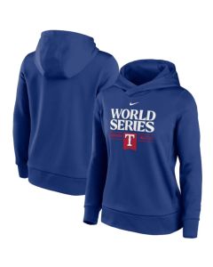Women's Texas Rangers 2023 World Series Collection Dugout Pullover Hoodie(Run Small)