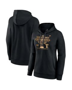 Women's Texas Rangers Black 2023 World Series Champions Parade Pullover Hoodie(Run Small)