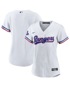 Women's Texas Rangers Blank White 2023 World Series Champions Stitched Baseball Jersey(Run Small)