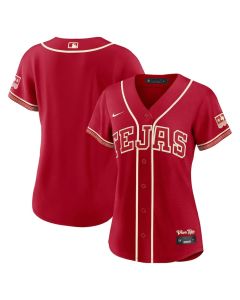 Women's Texas Rangers Red 2026 City Connect Stadium Jersey