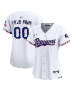 Women's Texas Rangers Nike White Home Limited Custom Jersey (White)