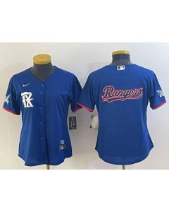 Women's Texas Rangers Royal 2023 City Connect With Patch Stitched Baseball Jersey(Run Small)