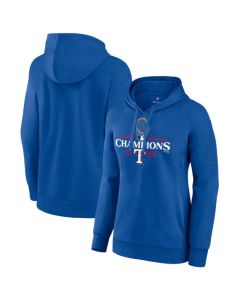 Women's Texas Rangers Royal 2023 World Series Champions Pullover Hoodie(Run Small)