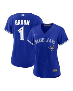 Women's Toronto Blue Jays #1 Groom Royal Home Replica Jersey (Blue Royal)