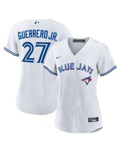 Women's Toronto Blue Jays #27 Vladimir Guerrero Jr. White Home Replica Player Jersey