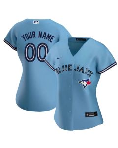 Women's Toronto Blue Jays Blue Stitched Baseball Custom Jersey (Style 3)
