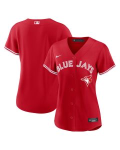 Women's Toronto Blue Jays Nike Red Canada Day Replica Jersey (Red Blue)