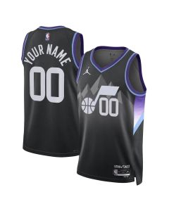 Women's Utah Jazz Black 2024/25 Statement Edition Swingman Custom Jersey (Black)
