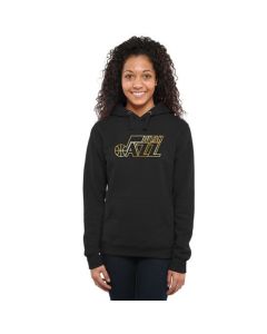 Women's Utah Jazz Gold Collection Pullover Hoodie Black