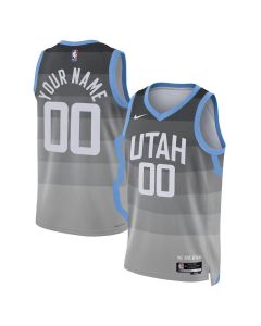 Women's Utah Jazz Nike Gray 2025/26 City Edition Swingman Custom Jersey (Gray)