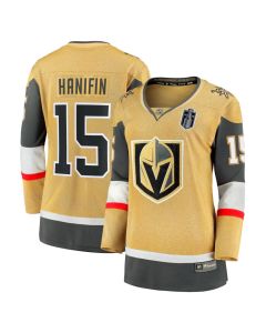 Women's Vegas Golden Knights #15 Noah Hanifin Gold 2026 Stanley Cup Final Jersey